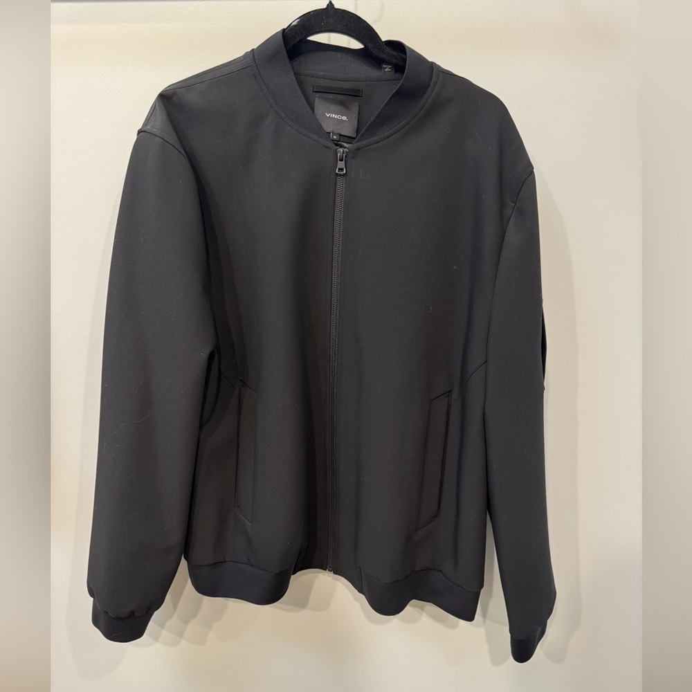 Vince Black Zip-Up Jacket